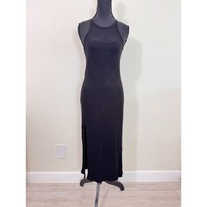 Z Supply Black Ribbed XS Maxi Tank‎ Dress